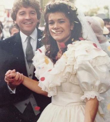 Ken Todd and his wife Lisa on their wedding day 